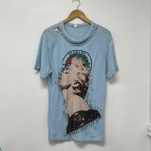 Light blue graphic tee